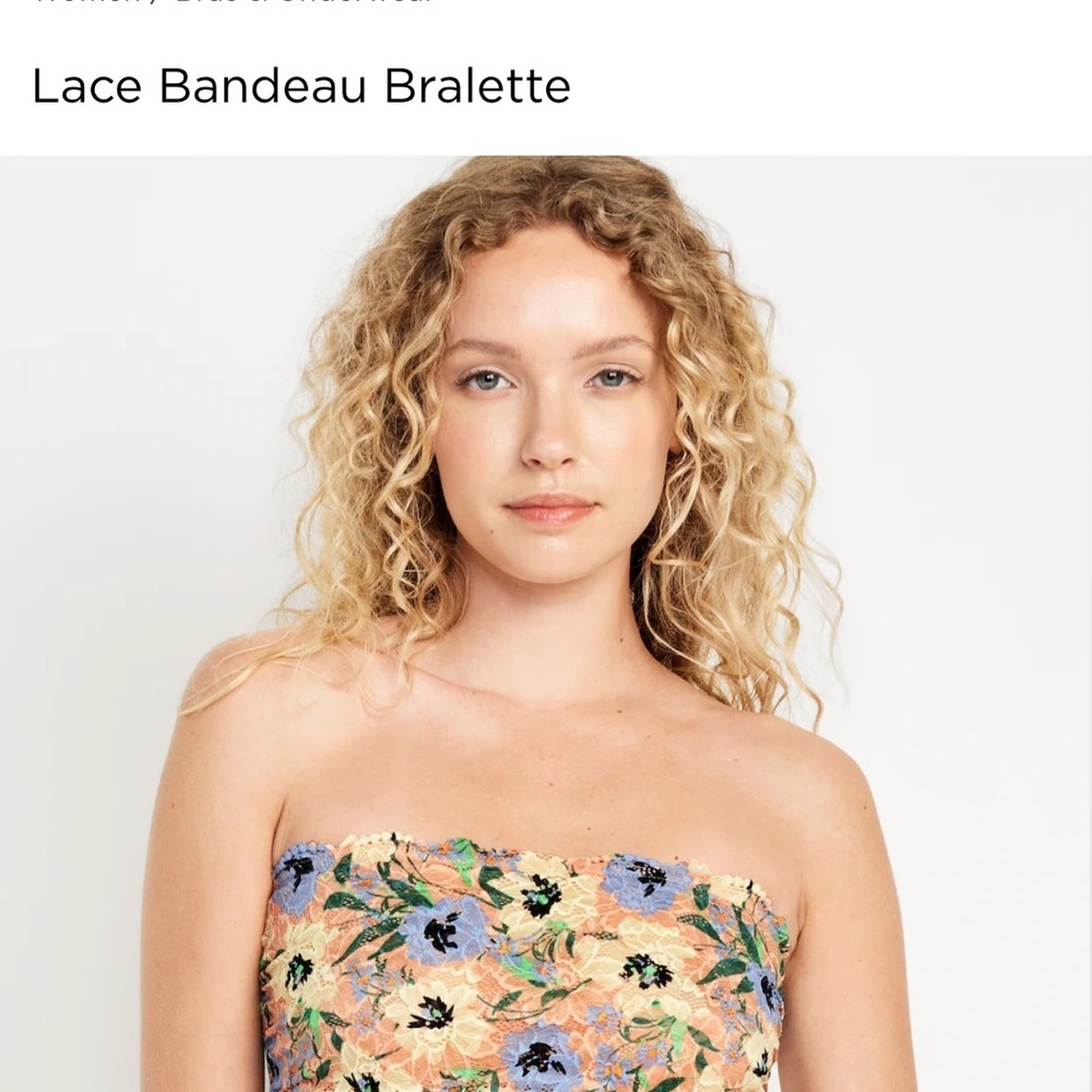 16.NWT old navy lace bandeau bralette size Large - Picture 6 of 10